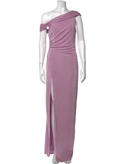 Pre-owned Katie May Off-the-shoulder Long Dress In Purple