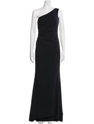 Pre-owned Katie May One-shoulder Long Dress In Blue