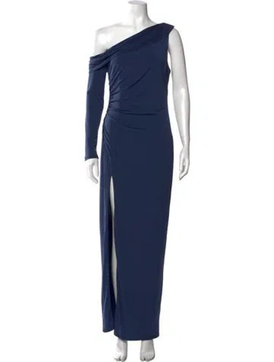 Pre-owned Katie May One-shoulder Long Dress In Blue
