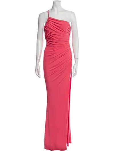 Pre-owned Katie May One-shoulder Long Dress W/ Tags In Pink