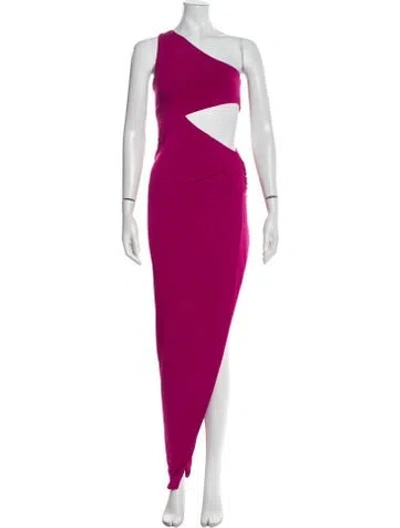 Pre-owned Katie May One-shoulder Long Dress W/ Tags In Purple