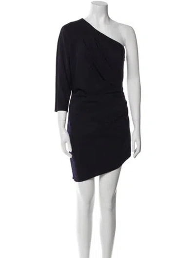 Pre-owned Katie May One-shoulder Mini Dress In Blue