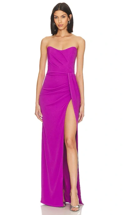 Katie May Women's Pamela Strapless Gown In Wineberry