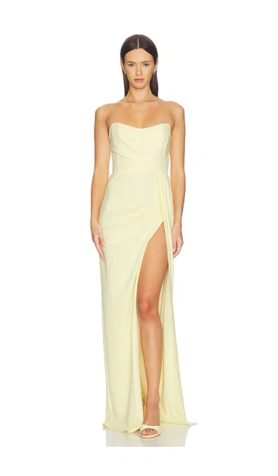 Katie May Pamela Gown In Yellow