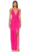Katie May Pixie Gown In Pink Peacock