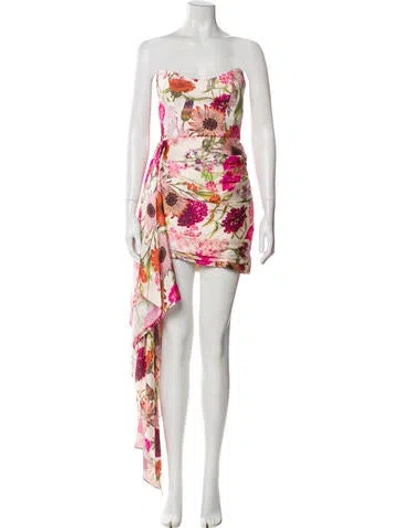 Pre-owned Katie May Printed Mini Dress In Neutral