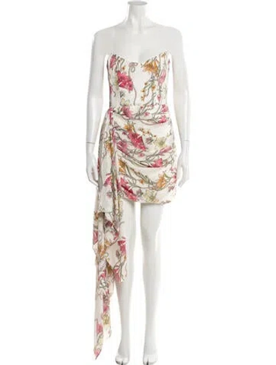 Pre-owned Katie May Printed Mini Dress In Neutral