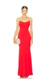 Katie May Raven Gown In Red