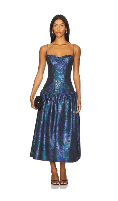 Katie May Shelly Dress In Blue Floral