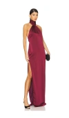 Katie May Sidrit Gown Maxi Dress In Bordeaux In Bordeaux