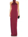 Katie May Sidrit Gown Maxi Dress In Bordeaux In Burgundy