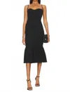 Katie May Soraya Midi Dress In Black In Black