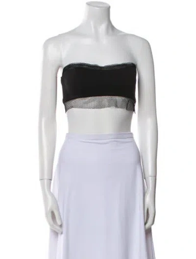 Pre-owned Katie May Strapless Crop Top In White