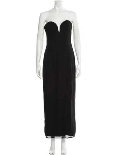 Pre-owned Katie May Strapless Long Dress In Black