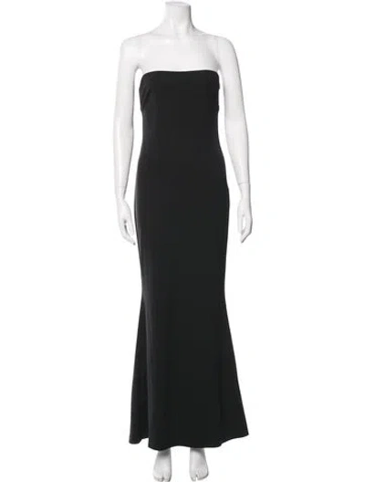 Pre-owned Katie May Strapless Long Dress In Black