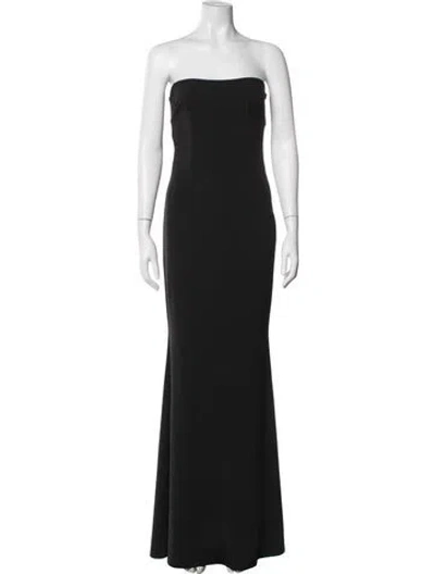 Pre-owned Katie May Strapless Long Dress In Black