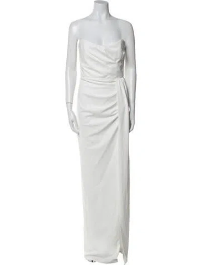 Pre-owned Katie May Strapless Long Dress In Blue