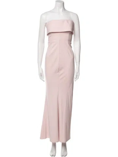 Pre-owned Katie May Strapless Long Dress In Pink