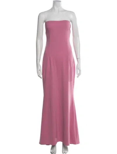 Pre-owned Katie May Strapless Long Dress In Pink