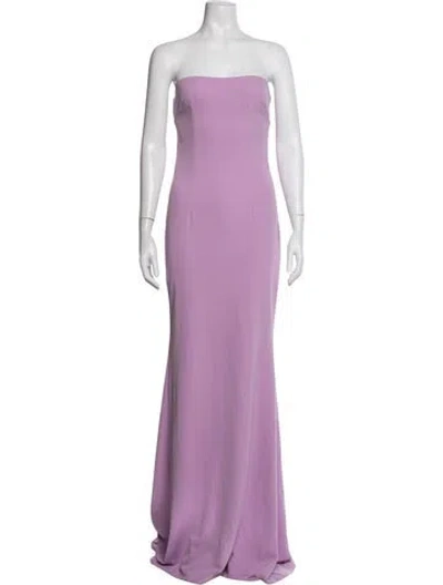 Pre-owned Katie May Strapless Long Dress In Purple