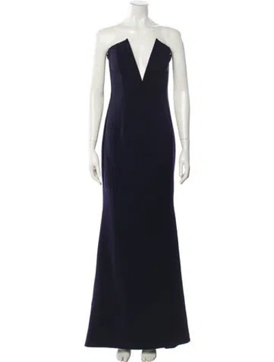 Pre-owned Katie May Strapless Long Dress W/ Tags In Blue