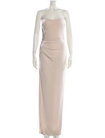 Pre-owned Katie May Strapless Long Dress W/ Tags In Neutral