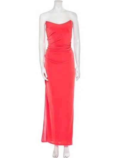 Pre-owned Katie May Strapless Long Dress W/ Tags In Pink