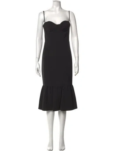 Pre-owned Katie May Strapless Midi Length Dress W/ Tags In Black