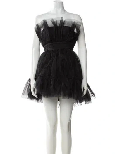 Pre-owned Katie May Strapless Mini Dress In Black