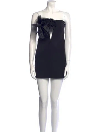 Pre-owned Katie May Strapless Mini Dress In Black