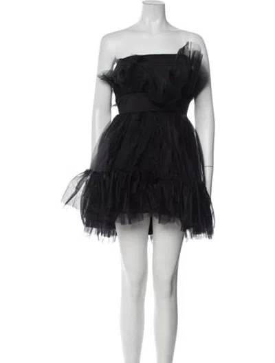 Pre-owned Katie May Strapless Mini Dress In Black