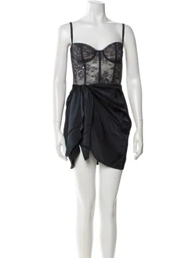 Pre-owned Katie May Strapless Mini Dress In Blue