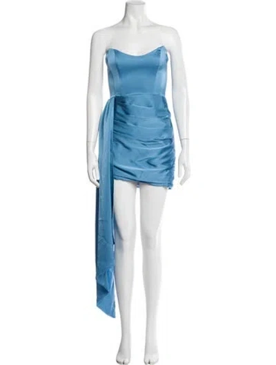 Pre-owned Katie May Strapless Mini Dress In Blue