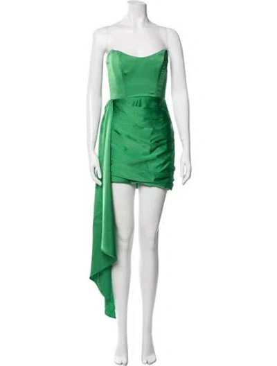 Pre-owned Katie May Strapless Mini Dress In Green