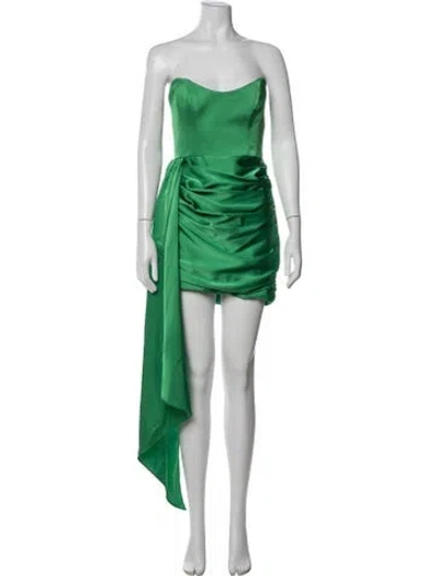 Pre-owned Katie May Strapless Mini Dress In Green
