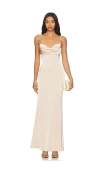 Katie May Tara Gown In Tan