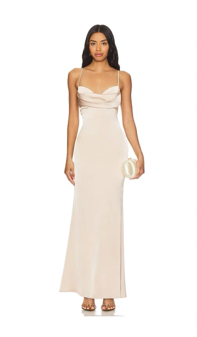 Katie May Tara Gown In Tan
