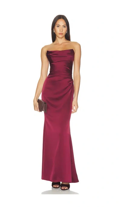 Katie May Taylor Gown In Bordeaux