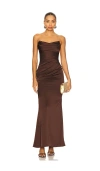 Katie May Taylor Gown In Brown