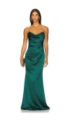 Katie May Taylor Gown In Rainforest Green