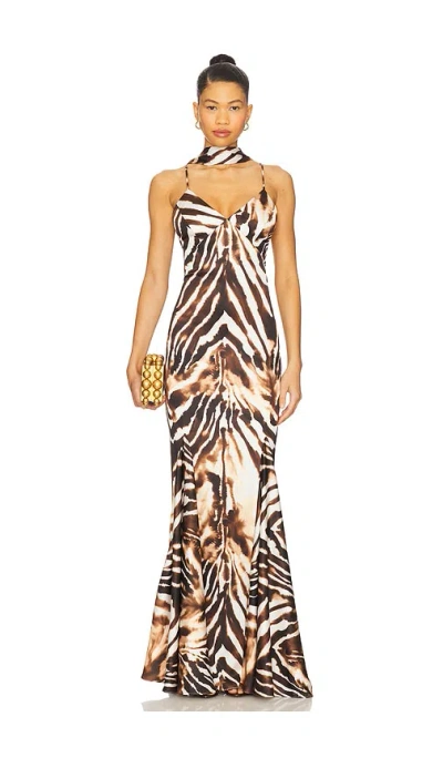 Katie May Tiki Gown In Multi