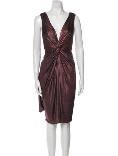 Pre-owned Katie May V-neck Knee-length Dress