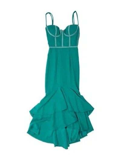 Pre-owned Katie May V-neck Mini Dress In Blue