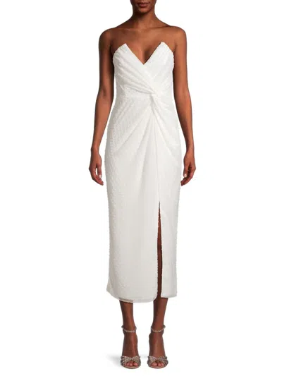 Katie May Women's Come On Home Twisted Strapless Midi-dress