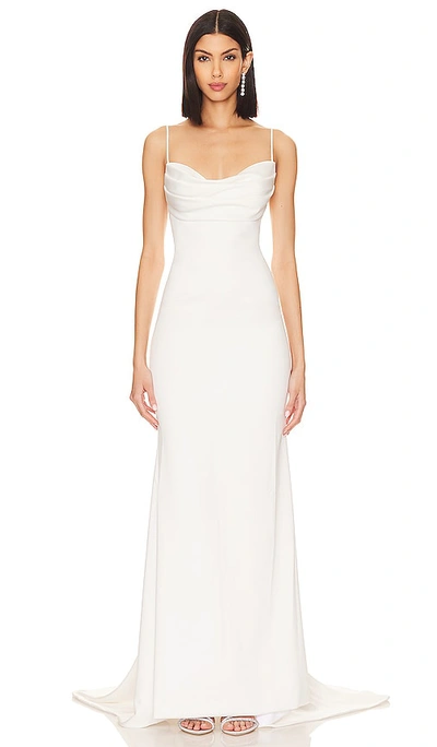 Katie May X Noel And Jean Claudia Gown In Off White
