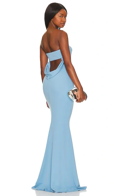 Katie May X Revolve Mary Kate Gown In Blue