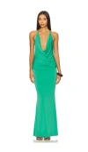 Katie May X Revolve Selene Gown In Green