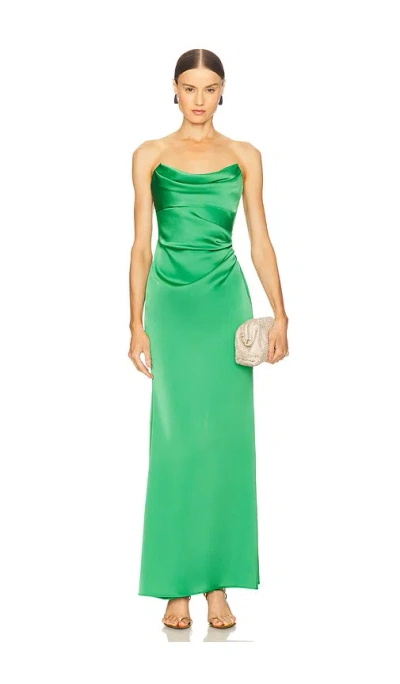 Katie May X Revolve Taylor Gown In Green