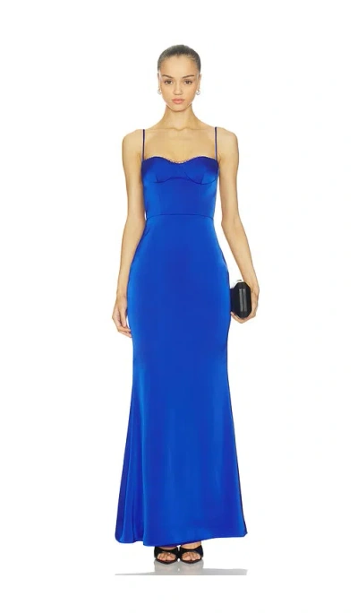 Katie May Yasmin Gown In Blue