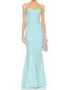 Katie May Yasmin Gown Maxi Dress In Sky